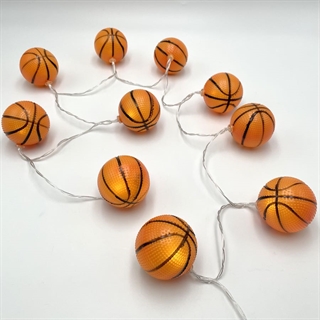 LED lyskæde med basketbolde - 1,5 m